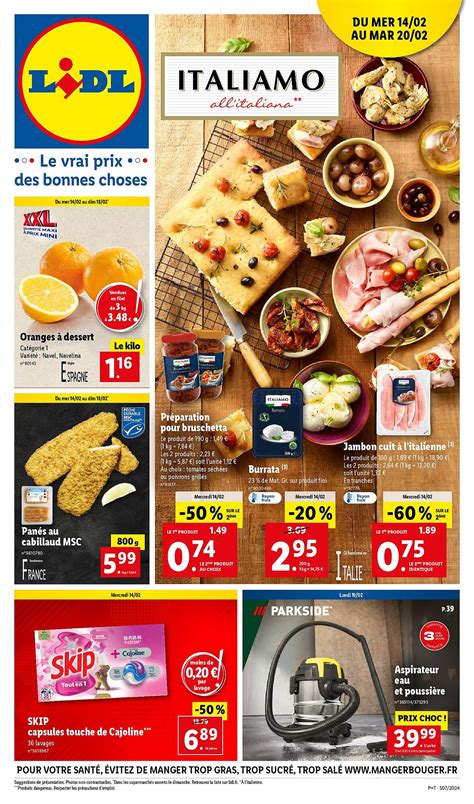 Les Offres Ne Pas Rater All Italiana Dans Le Catalogue Lidl En