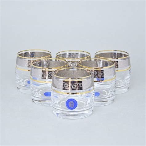 Ideal Ml Gold Platinum Whisky Cognac Glass Crystalex Cz