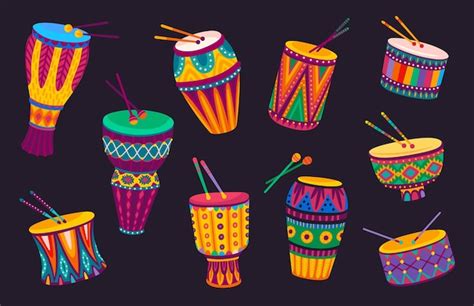 Instrumentos Musicales Tradicionales Africanos Ilustración 44 OFF