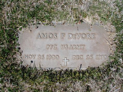 Amos Franklin DeVore 1900 1978 Mémorial Find a Grave