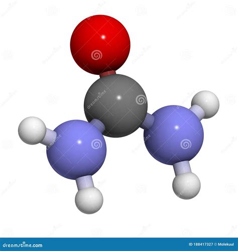 Urea Carbamide Molecule Chemical Structure Stock Illustration