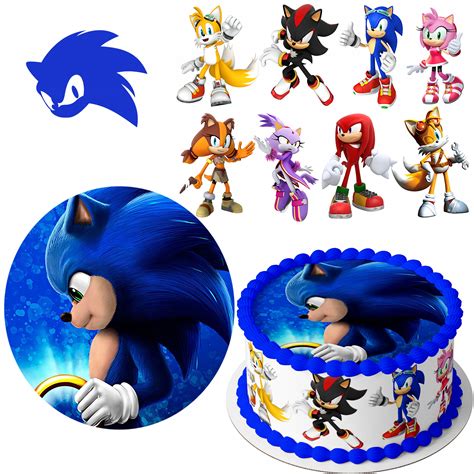 Zestaw Op Atek Na Tort Sonic X Postaci Szt Allegro Pl