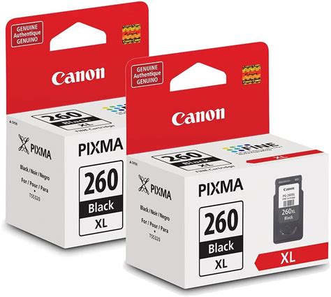 Canon Pg 260 Xl Black Ink Cartridge Cl 261 Color Ink