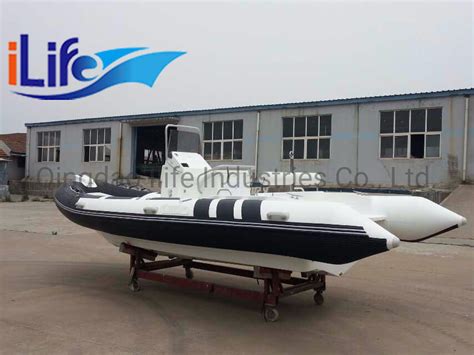 Ilife Fiberglass Hull Rigid Inflatable Boat With Ce China Rib Boat