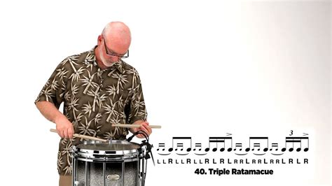 Pearl Drum Rudiments Triple Ratamacue Youtube