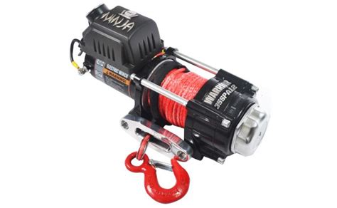 Ninja 3500 Electric Winch Synthetic Rope 24 Volt Warrior Winches Brands