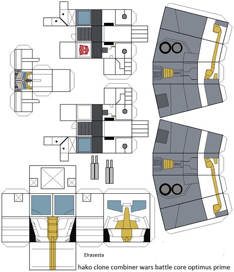 Hako Clone Combiner Wars Battle Core Optimus Prime By Elracesta On