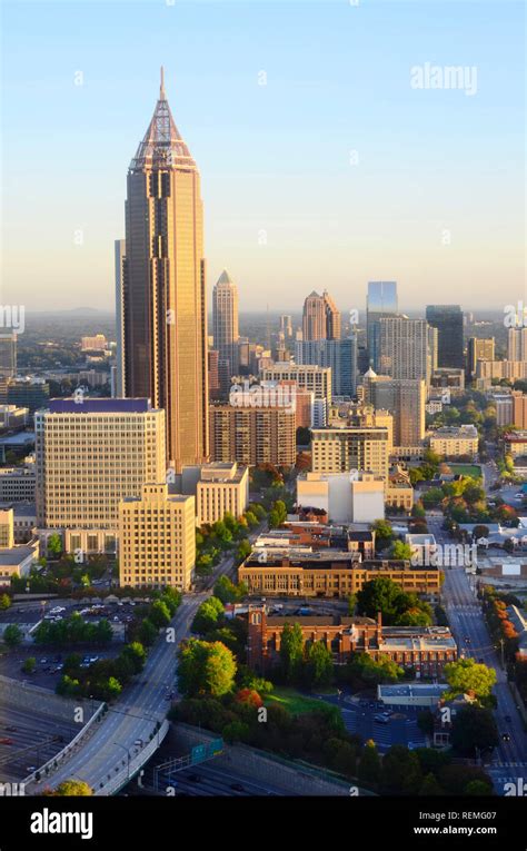 Georgia's beautiful skyline in Atlanta Stock Photo - Alamy