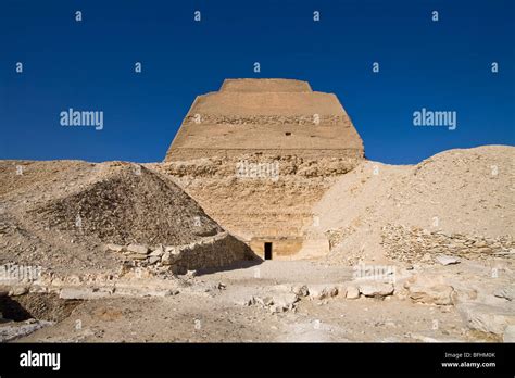 The Maidum Pyramid Known As The Collapsed Pyramid Of Maidum Or Meidum