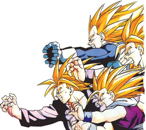 Download Vegeta Goku Gohan And Trunks Goku Vegeta Trunks Gohan Png Image With No Background