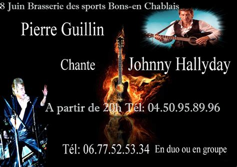 Bons En Chablais Pierre Guillin Chante Johnny Hallyday Agenda