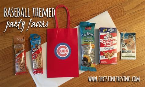 Baseball Themed Party Favors Christine Trevino