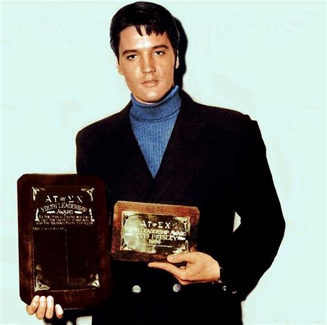 Receiving Awards On The Set Of Easy Come Easy Go Fall Elvis