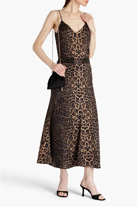 Galvan London Leopard Print Silk Satin Camisole The Outnet