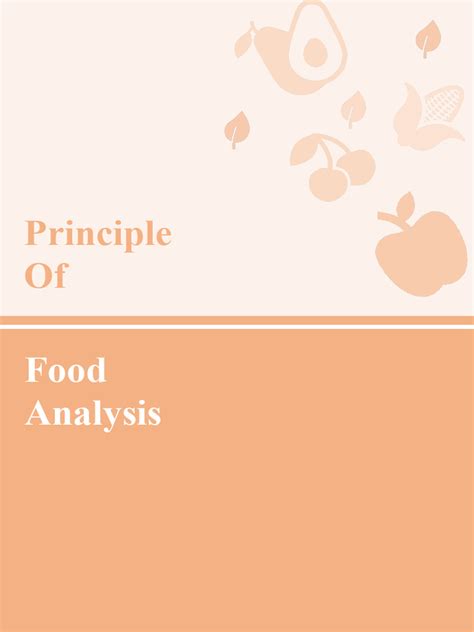 Principle Of Food Analysis Pdf Spectroscopy Emission Spectrum