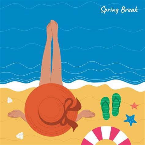 Spring Break Illustration in EPS, Illustrator, JPG, PSD, PNG, SVG ...