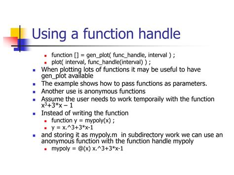 Ppt Functions In Matlab Powerpoint Presentation Free Download Id3203906