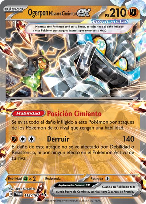 Ogerpon M Scara Cimiento Ex Mascarada Crepuscular Tcg Wikidex La