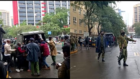 Live Maandamano From Nairobi Cbd Youtube