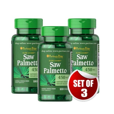 Prostate Health Saw Palmetto Mg Capsules Set Of Puritan S