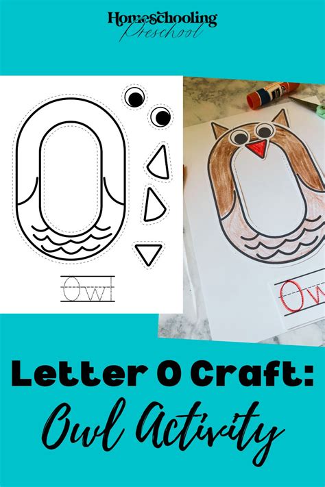 Letter O Craft: Owl Activity - Homeschooling Preschool