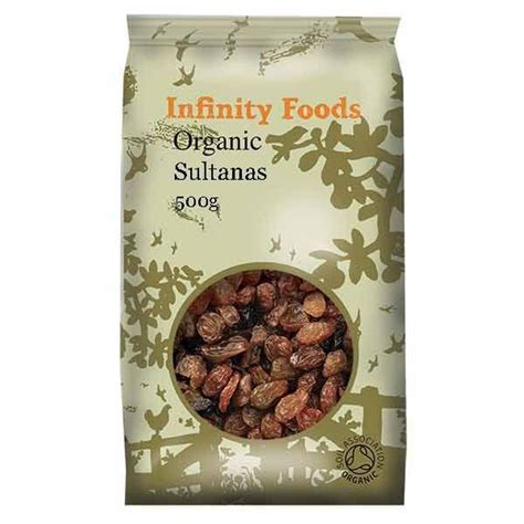 Sultanas Organic Infinity Foods 500g Herbies