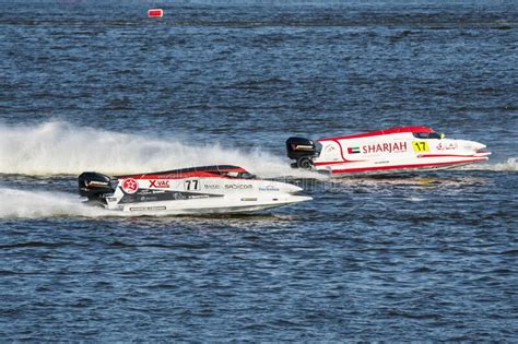 Powerboats Racing At Uim F World Championship Editorial Stock Image