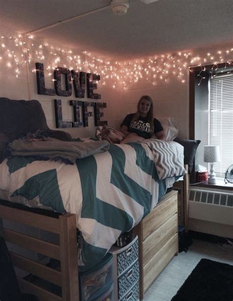 Led Wall Lights Girls Dorm Room Dorm Room Designs College Dorm Room