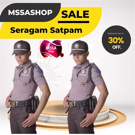 Jual 1 Stel Stelan Satpam Seragam PDH PDL Security Satpam Coklat Baru