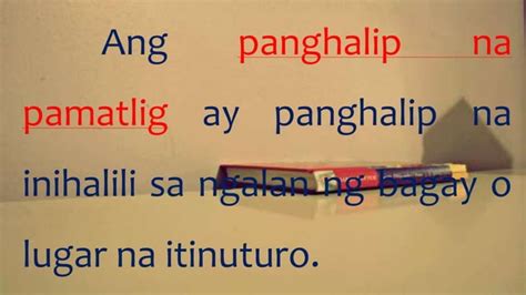 Panghalip Na Pamatlig Ppt