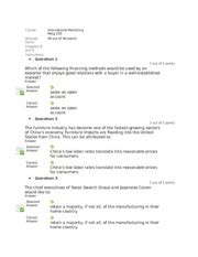 Quiz 4 Ch 8 And 9 Mktg 320 Nov 2015 Course Attempt Score Chapters 8