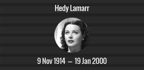 Hedy Lamarr Death Anniversary