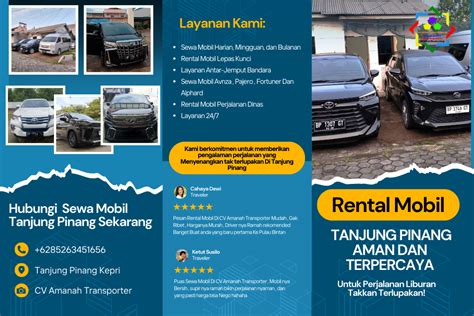 Rental Mobil Tanjung Pinang Terdekat Lepas Kunci Harga