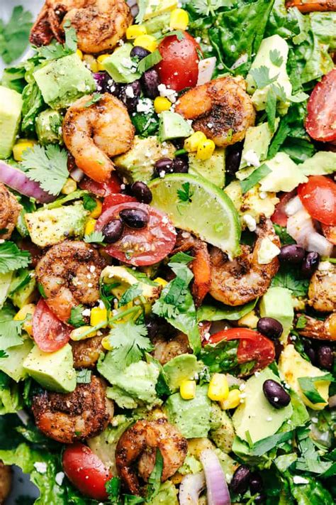 Shrimp Avocado Taco Salad - MindtoHealth