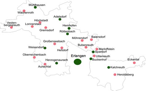 Städte und Gemeinden Behindertenwegweiser des Landkreises Erlangen