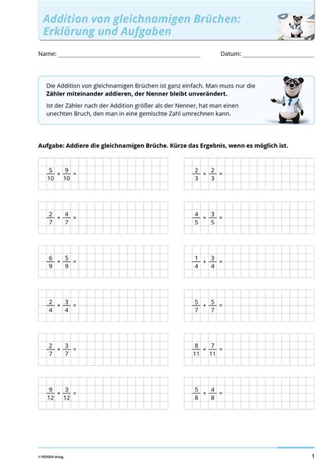 Sekundarstufe Unterrichtsmaterial Mathematik Bruchrechnen Mathe