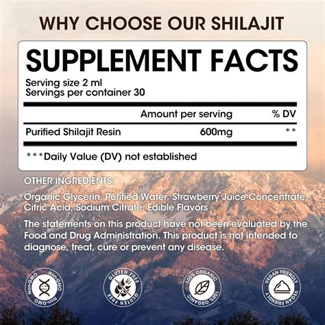 Shilajit Gotas líquidas de resina orgánica pura del Himalaya de alta