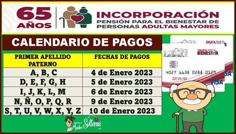 Calendario Del Pago De Pensi N Para Adultos Mayores Gu A Completa