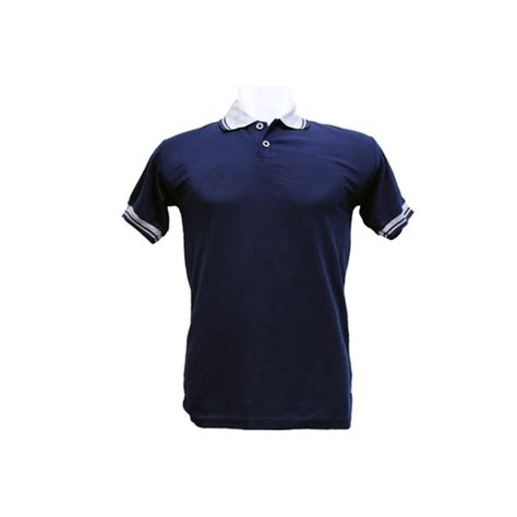 Jual Polo Shirt Biru Dongker Navy Kaos Kerah Polos Baju Kaus Lengan