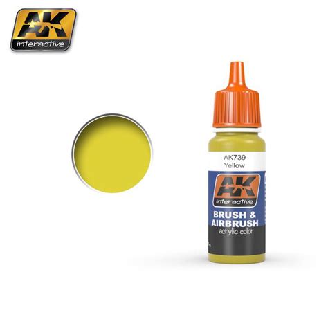 Ak Interactive Ak Yellow Ml Colore Acrilico Modellismo