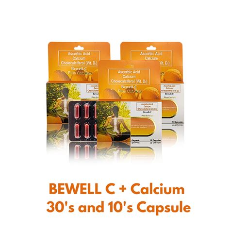 Bewell C Plus Calcium 3 In 1 Vitamin 1000mg 30 S 10 S Capsules Vitamin C Calcium Vitamin D3