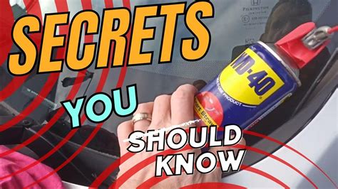 Revive Your Car Wipers With This Wd 40 Cleaning Trick Youtube