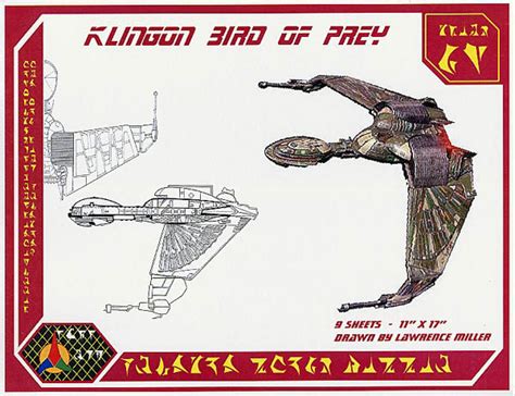 Star Trek Blueprints Klingon Bird Of Prey