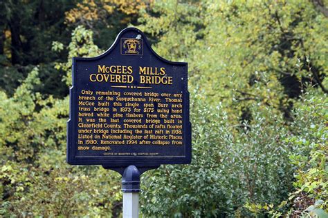 18 Mcgees Mills Covered Bridge Mahaffey Pennsylvania Flickr