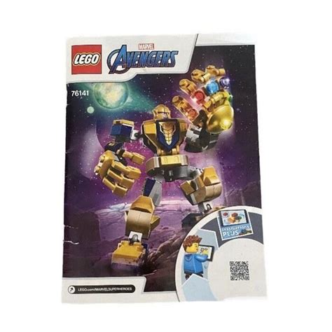 Lego Toys Lego Marvel Avengers 7641 Book Manual Thanos Instruction