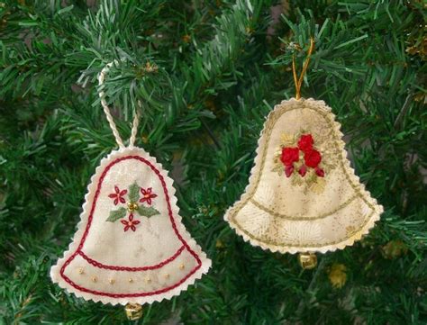 Christmas Bell Ornament Felt Ornaments Patterns Easy Diy Christmas