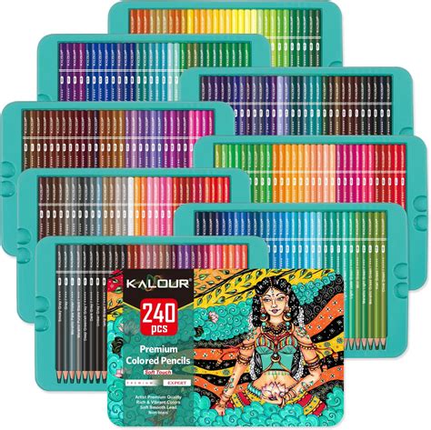 Dapnha 160 Oily Colored Pencils Set Premium Artist Grade Pencils For Adult