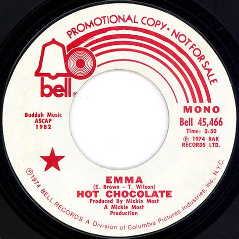 Emma Hot Chocolate Inch Recordsale
