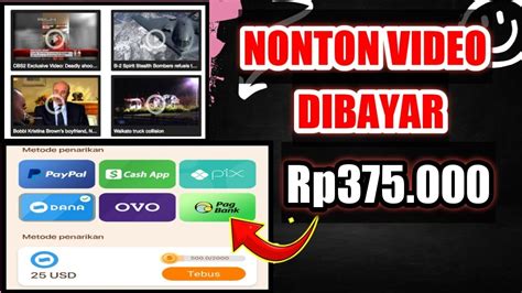 Nonton Video Dibayar 300ribu Aplikasi Penghasil Saldo Dana Aplikasi