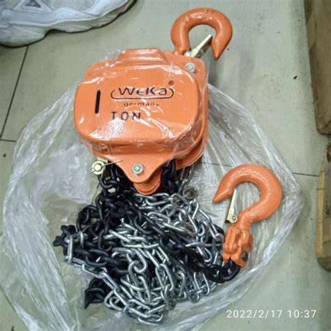 Promo Chain Block Takel 1 Ton X 3 Meter Heavy Duty WeKa Diskon 23 Di